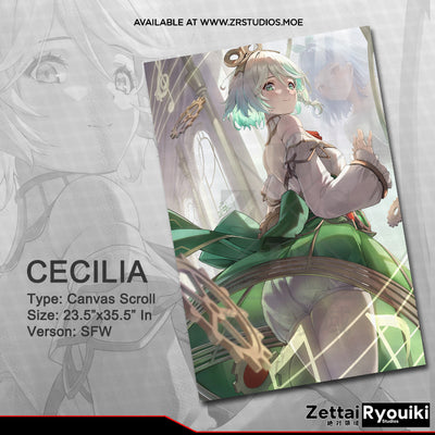 Cecilia Canvas Scroll