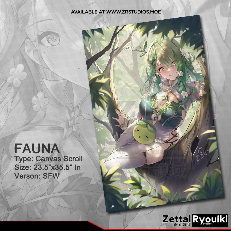 Fauna Canvas Scroll