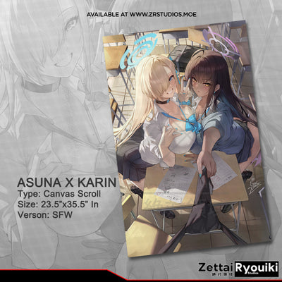 Asuna x Karin Ver.2 Canvas Scroll