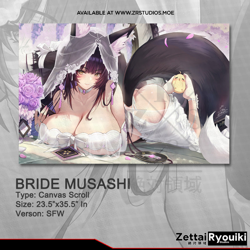 Musashi Bride Canvas Scroll