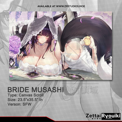 Musashi Bride Canvas Scroll