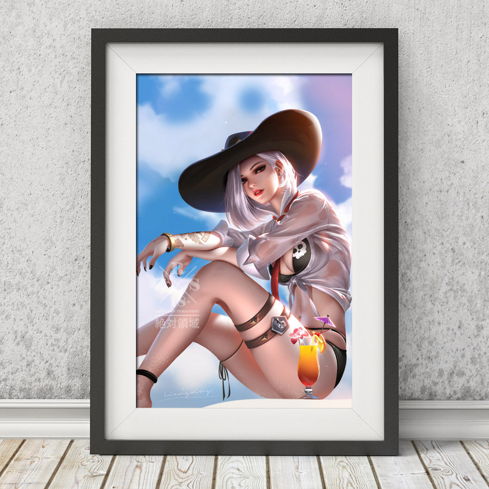 Ashe Canvas Scroll