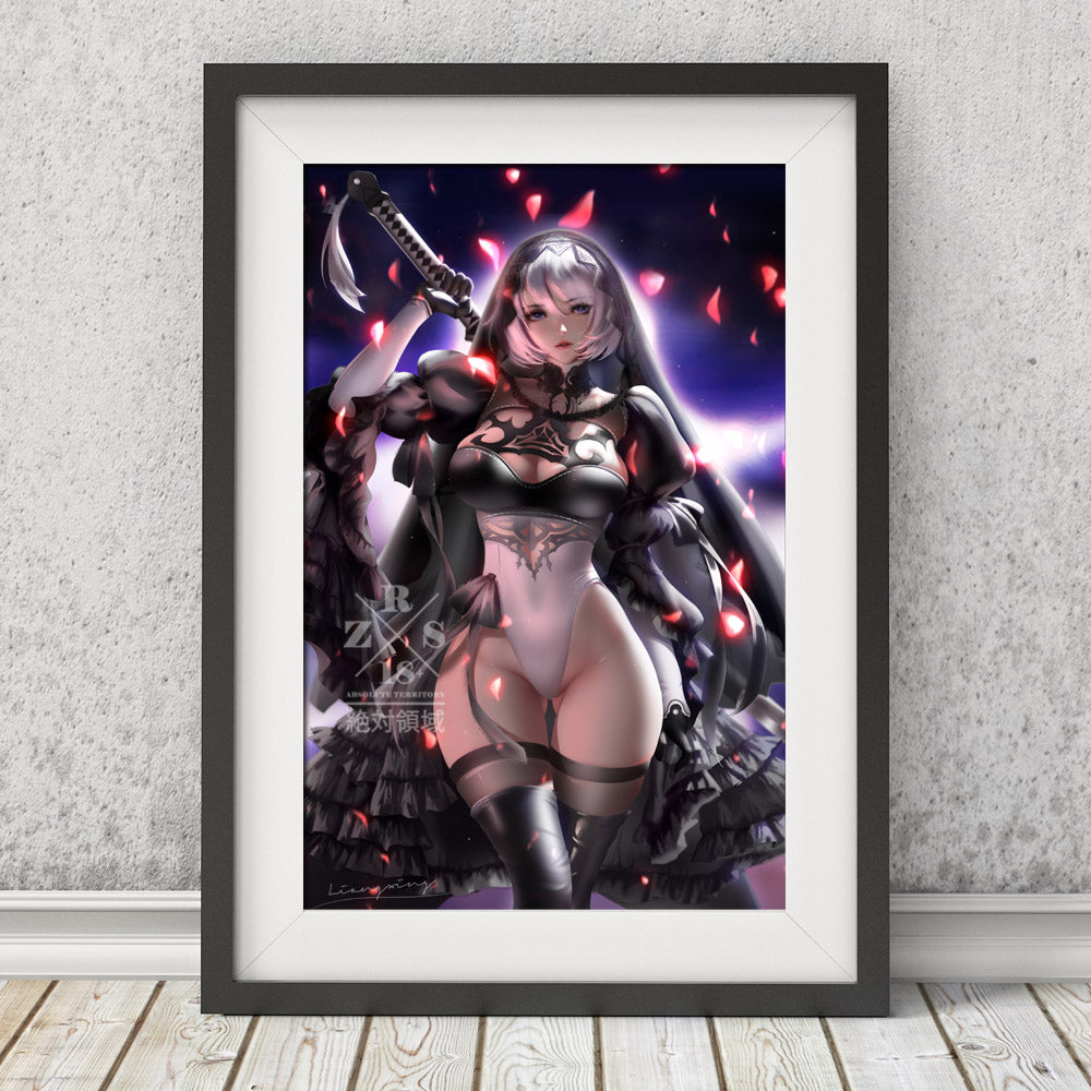 2B Bride Canvas Scroll