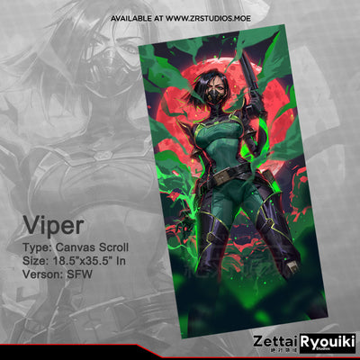 Viper Canvas Scroll