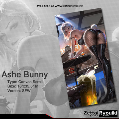 Ashe Bunny Canvas Scroll