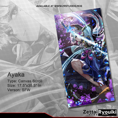 Ayaka Canvas Scroll