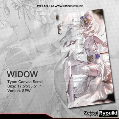 Widow Ghost Bride Canvas Scroll