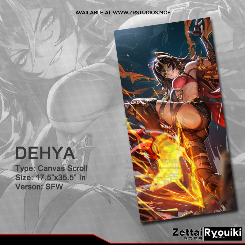 Dehya Canvas Scroll