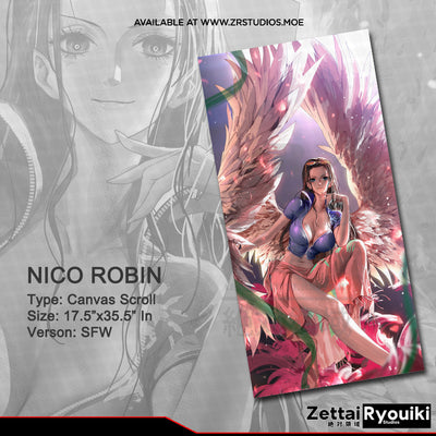 Nico Robin Canvas Scroll