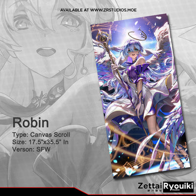 Robin Canvas Scroll