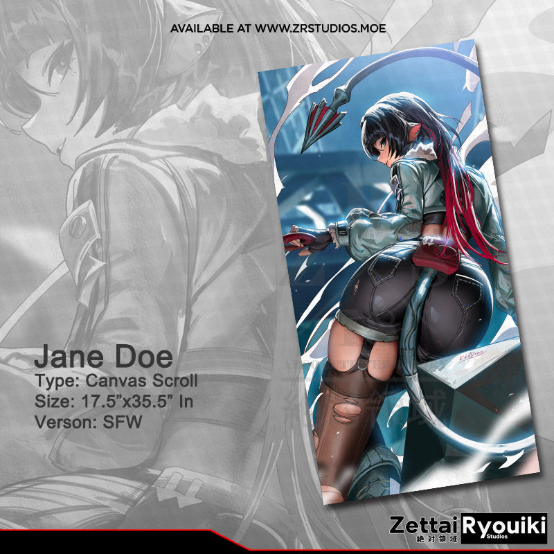 Jane Doe Canvas Scroll