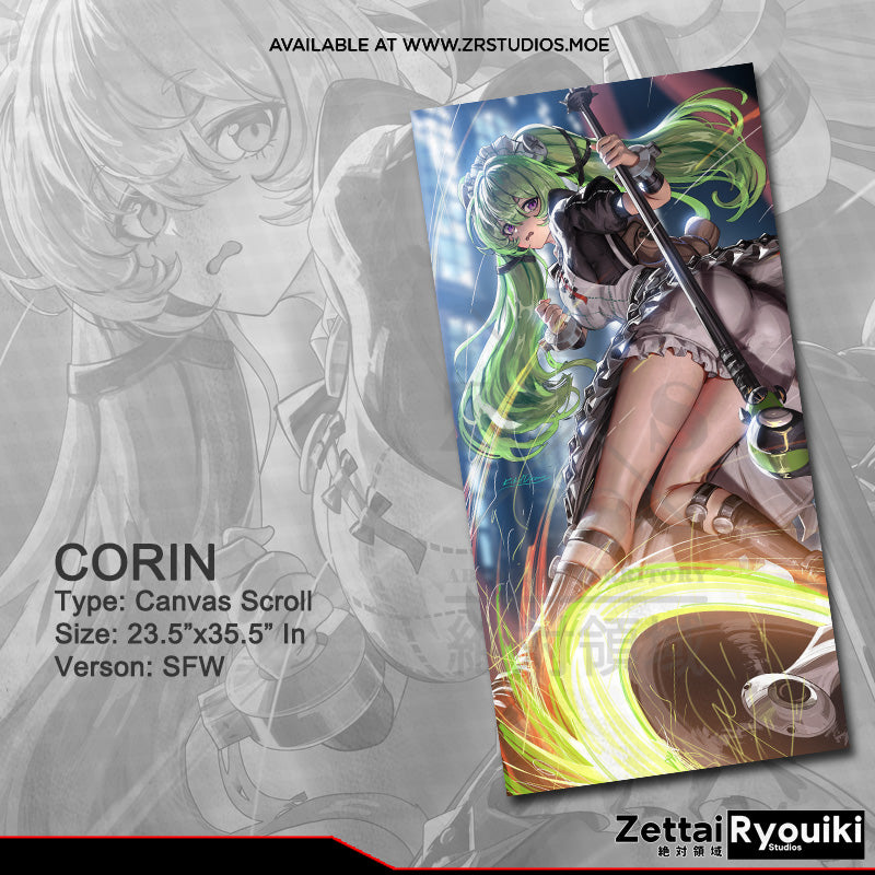 Corin Canvas Scroll