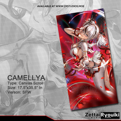 Camellya Canvas Scroll