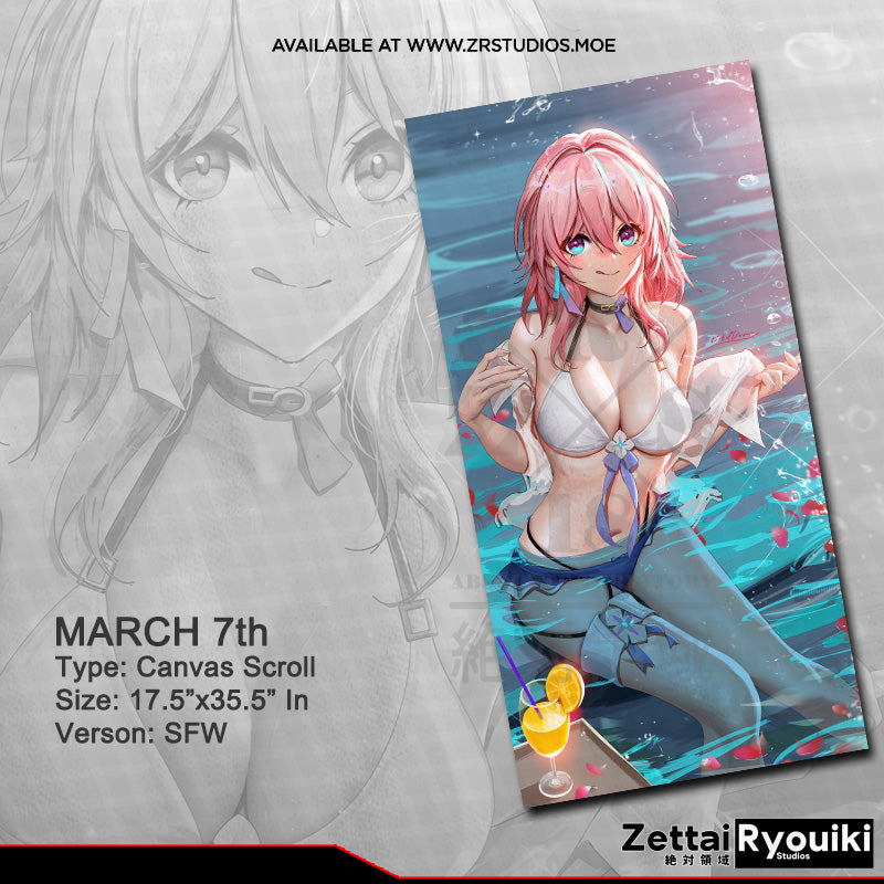 March 7th Ver.2 Canvas Scroll