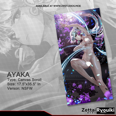 Ayaka Canvas Scroll