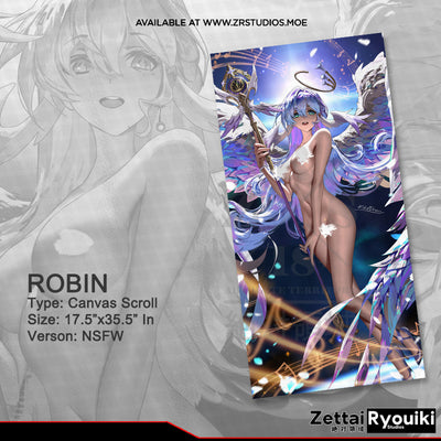 Robin Canvas Scroll