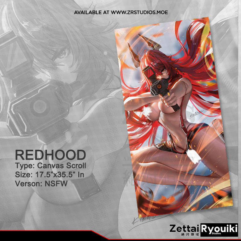 Red Hood Canvas Scroll