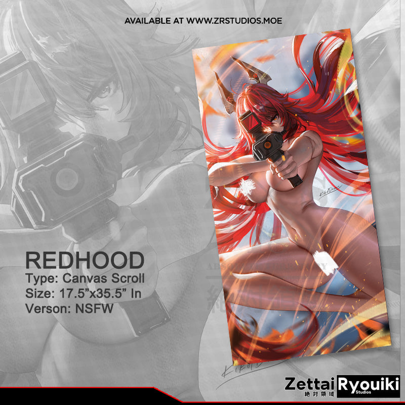 Red Hood Canvas Scroll