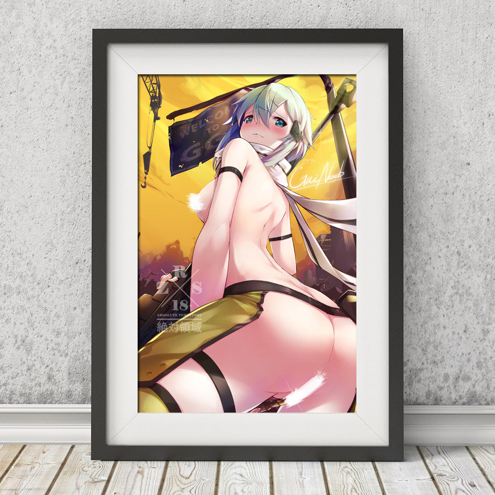 Sinon Canvas Scroll