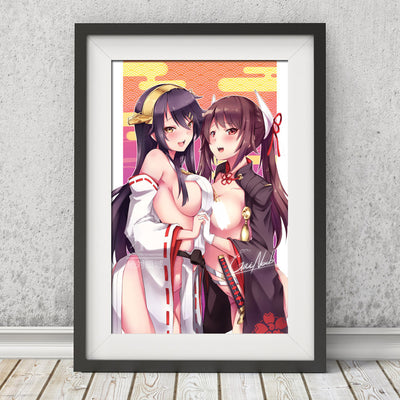 Haruna X Haruna Canvas Scroll