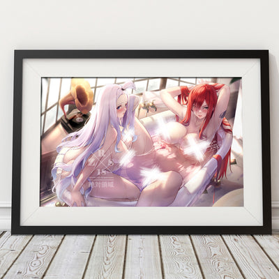 Erza x MiraJane Canvas Scroll