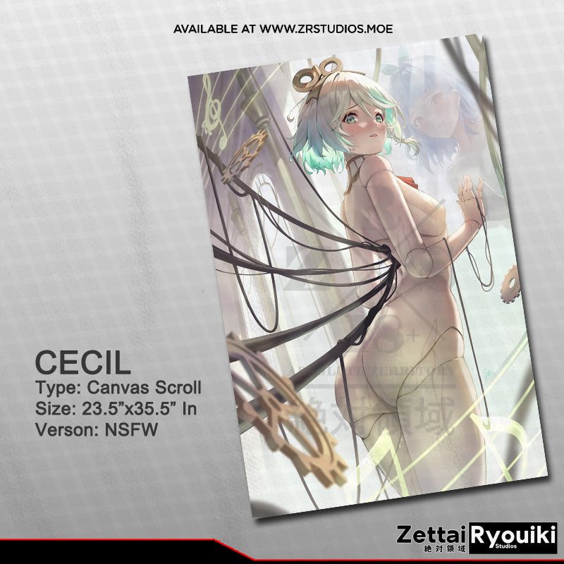 Cecilia Canvas Scroll