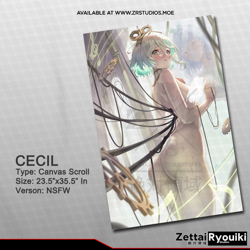 Cecilia Canvas Scroll