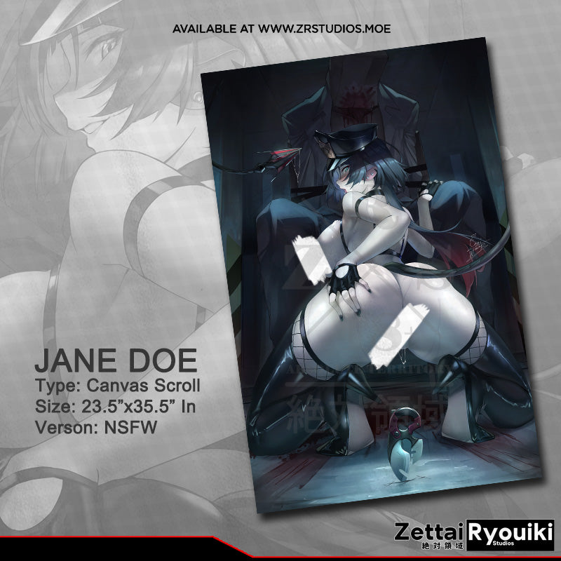 Jane Doe Canvas Scroll