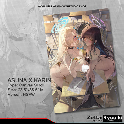 Asuna x Karin Ver.2 Canvas Scroll