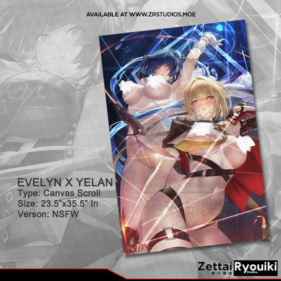 Evelyn x Yelan Canvas Scroll