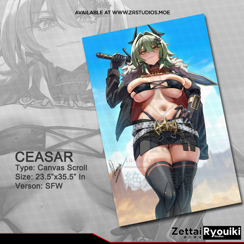 Caesar Canvas Scroll