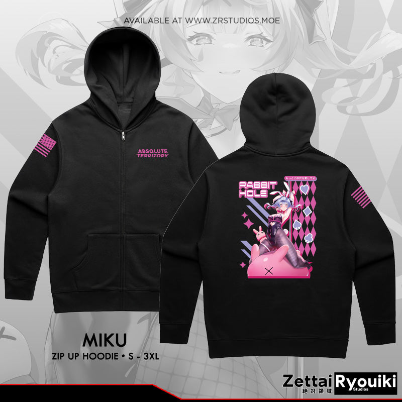 Rabbit Hole Miku Zip Up